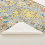 Nationens-Karte der Welt Sherpadecke (3/4)