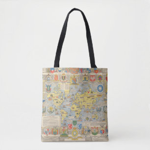 Nationens-Karte der Welt Tasche