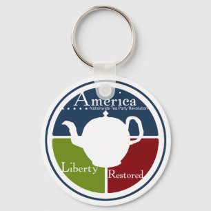 Nationwide Tea Party Revolution keychain Schlüsselanhänger