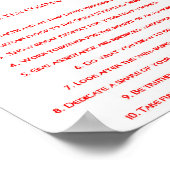 Native 10 Commandments Poster (Ecke)