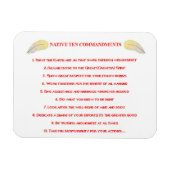 Native 10 Gebote Flexible Foto Magnet (Horizontal)