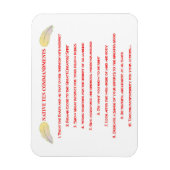 Native 10 Gebote Flexible Foto Magnet (Vertikal)
