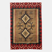 Native Am. Design mit/ohne Initialen Geschirrtuch (Vertikal)