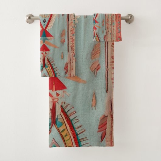 Native America Pattern Badhandtuch Set (Insitu)