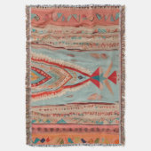 Native America Pattern Decke (Vorderseite Vertikal)