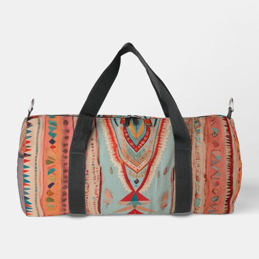 Native America Pattern Duffle Bag (Rückseite)