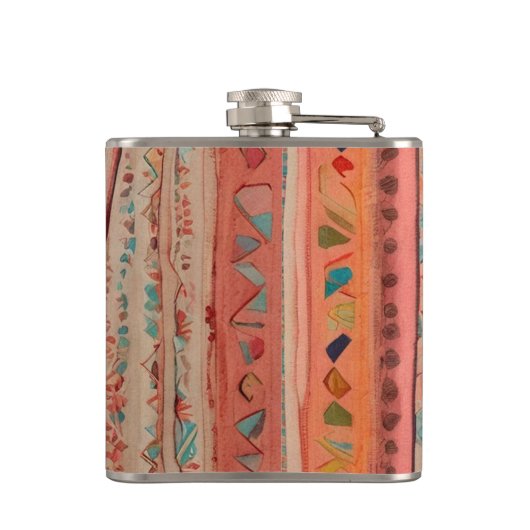 Native America Pattern Flachmann (Rückseite)