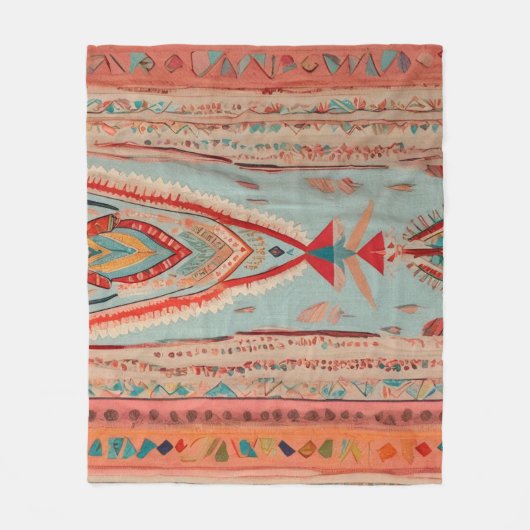Native America Pattern Fleecedecke (Vorderseite)