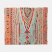 Native America Pattern Fleecedecke (Vorderseite (Horizontal))