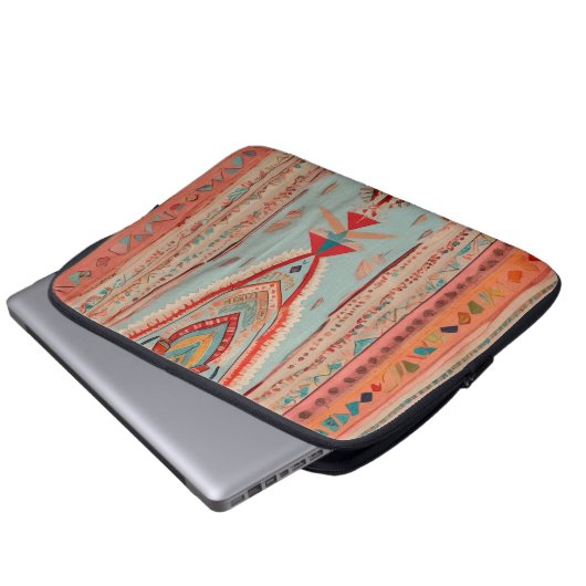 Native America Pattern Laptopschutzhülle (Vorne Knopf)