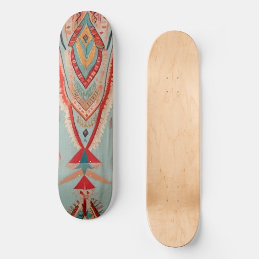 Native America Pattern Skateboard (Vorderseite)