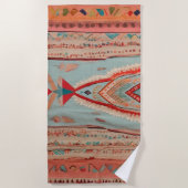 Native America Pattern Strandtuch (Vorderseite)