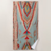 Native America Pattern Strandtuch (Vorderseite)