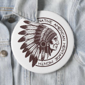 Native American Chief  Button (Beispiel)