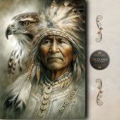 Native American Chief & Eagle Decoupage Seidenpapier