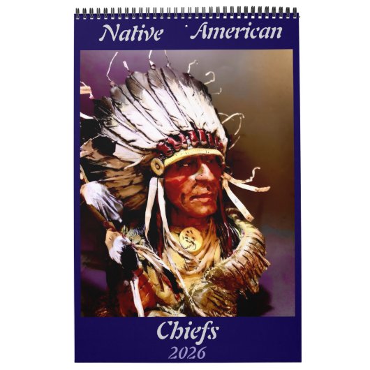 Native American Chiefs Calendar Kalender (Titelbild)