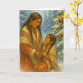 Native American Christmas Card Karte (Gelbe Blume)