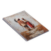 Native American Couple Spiral Notebook Notizblock (Rechte Seite)
