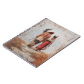 Native American Couple Spiral Notebook Notizblock (Linke Seite)