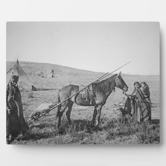 Native American Cree people of Western Canada, c.1 Fotoplatte (Vorderseite)