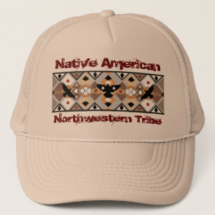 Native American Crow Hat Truckerkappe