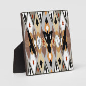 Native American Crow Plaque Fotoplatte (Vorderseite)