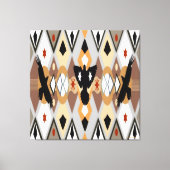 Native American Crow Stretched Canvas Print Leinwanddruck (Vorderseite)