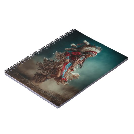 Native American Dancer Notebook Notizblock (Linke Seite)