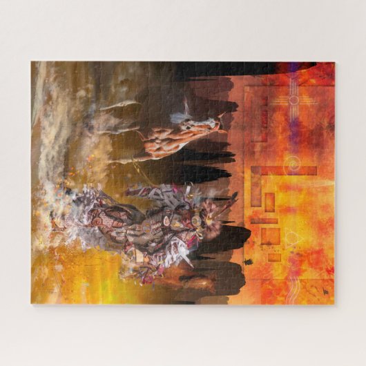 Native American Dancer ROLLING THUNDER #1 Puzzle (Horizontal)
