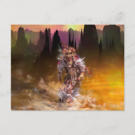 Native American Dancer ROLLING THUNDER Postkarte