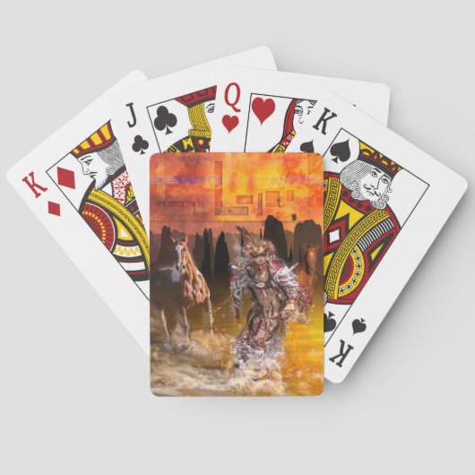 Native American Dancer ROLLING THUNDER Spielkarten (Rückseite)