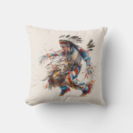Native American Dancer Throw Kissen