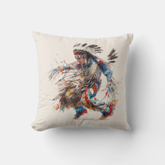 Native American Dancer Throw Kissen