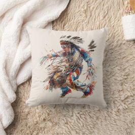 Native American Dancer Throw Kissen