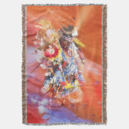 Native American DANCING WOLVES Decke