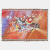 Native American DANCING WOLVES Decke (Vorderseite)