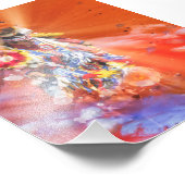 Native American DANCING WOLVES Fotodruck (Ecke)