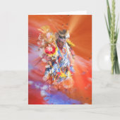 Native American DANCING WOLVES Karte (Vorderseite)