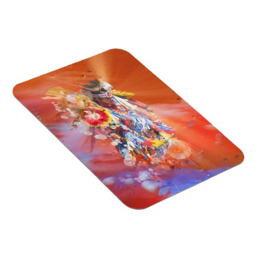 Native American DANCING WOLVES Magnet (Rechte Seite)