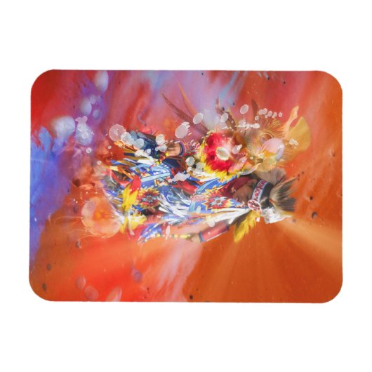 Native American DANCING WOLVES Magnet (Horizontal)