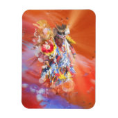 Native American DANCING WOLVES Magnet (Vertikal)