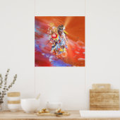 Native American DANCING WOLVES Poster (Küche)