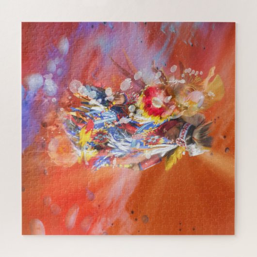 Native American DANCING WOLVES Puzzle (Horizontal)