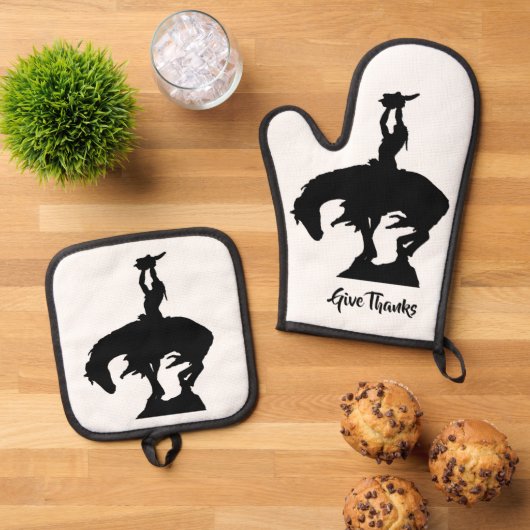 Native American dankt Ofenhandschuh & Topflappen-Set (Oben Unten)