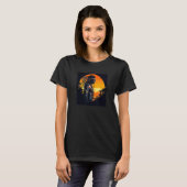 Native American Day Warrior Sunset Retro For Boys  T-Shirt (Vorne ganz)