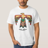 Native American Desert Thunderbird Editable Name T-Shirt (Vorderseite)