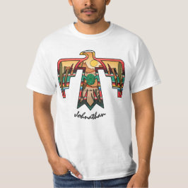 Native American Desert Thunderbird Editable Name T-Shirt