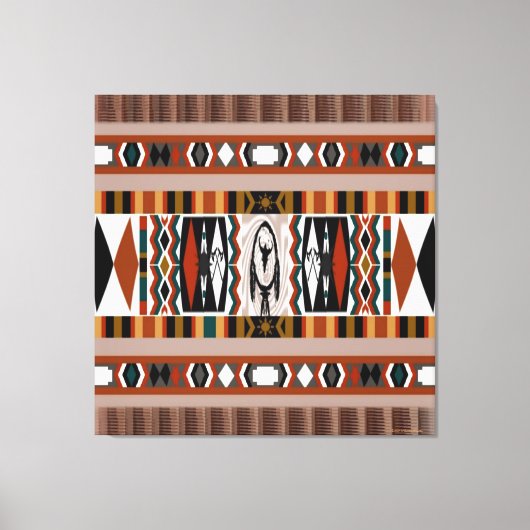 Native American Dreamcatcher Canvas Print Leinwanddruck (Vorderseite)