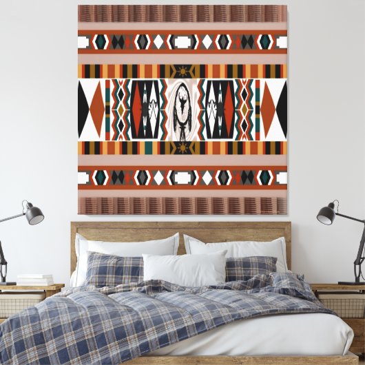 Native American Dreamcatcher Canvas Print Leinwanddruck (Insitu (Schlafzimmer))