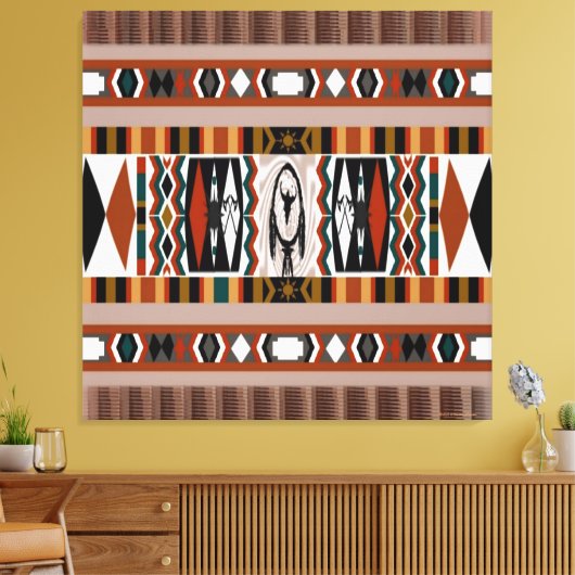 Native American Dreamcatcher Canvas Print Leinwanddruck (Insitu (Wohnzimmer))